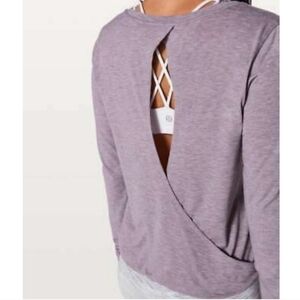 Lululemon Athletica Purple Wrap-Back Sweatshirt